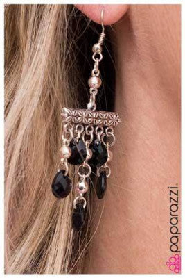 Black Beauty - Paparazzi earrings