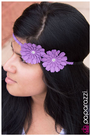 Purple Posies - Paparazzi hippie headband
