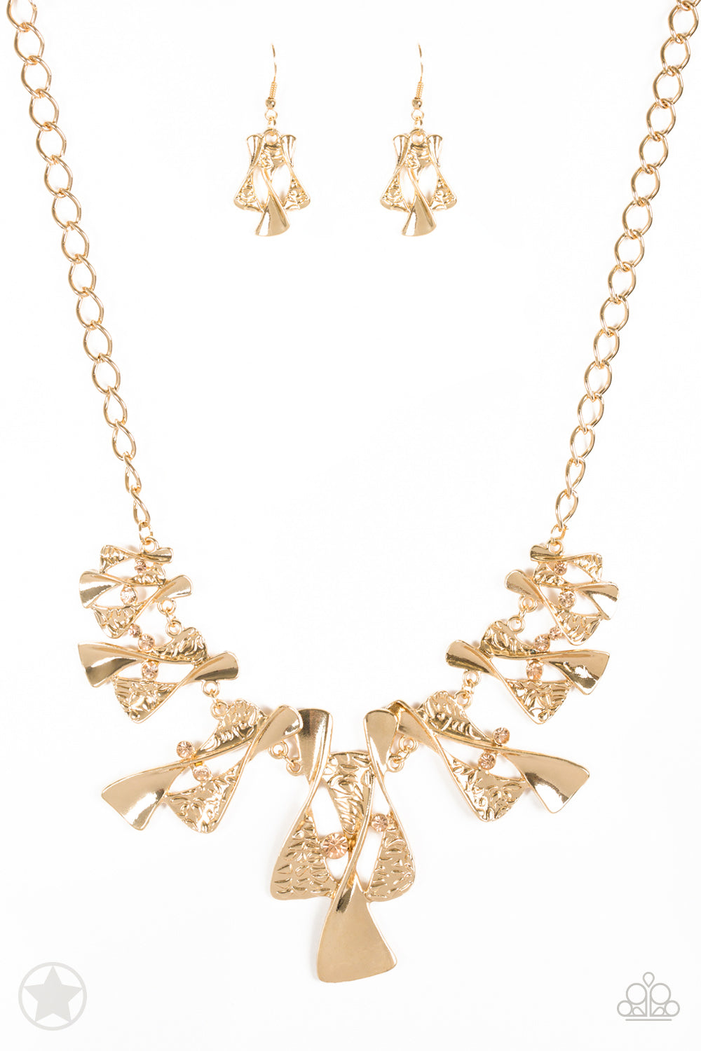 The Sands of Time - Gold - Paparazzi necklace