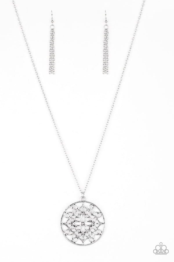 Mandala Melody - silver - Paparazzi necklace – JewelryBlingThing