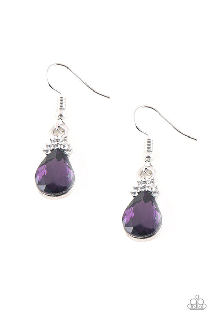 5th Avenue Fireworks - purple - Paparazzi earrings