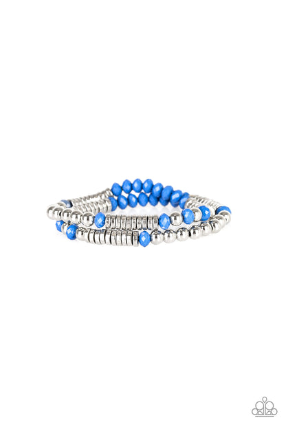 Downright Dressy - blue - Paparazzi bracelet