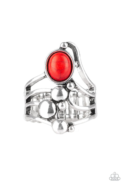 Wanderlust Wanderer - red - Paparazzi ring