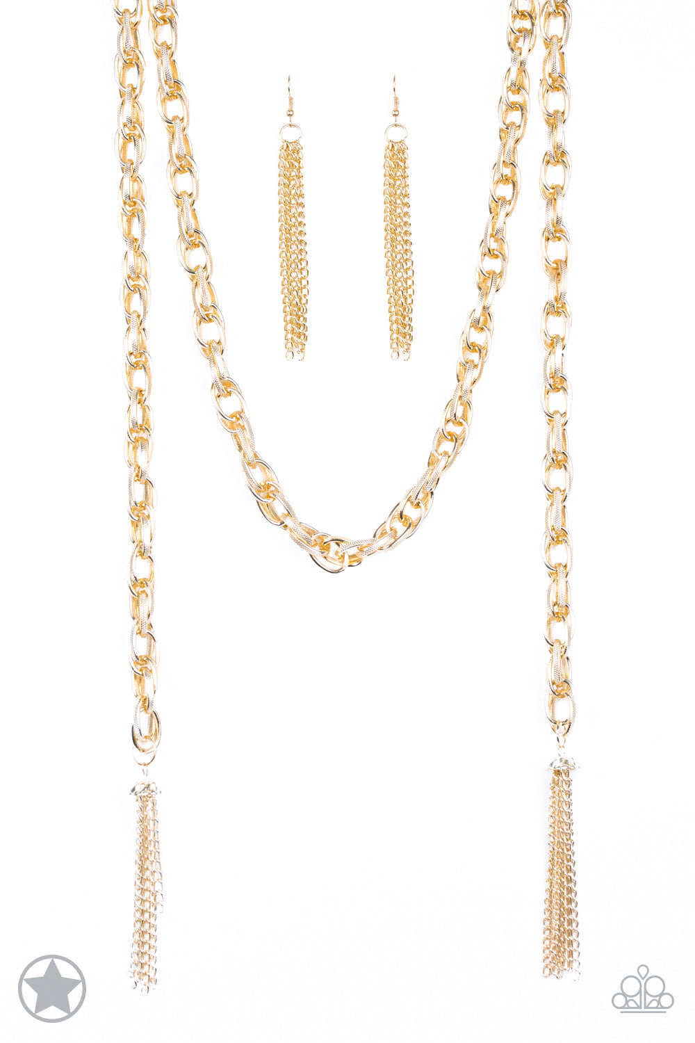 SCARFed for Attention - Gold - Paparazzi necklace