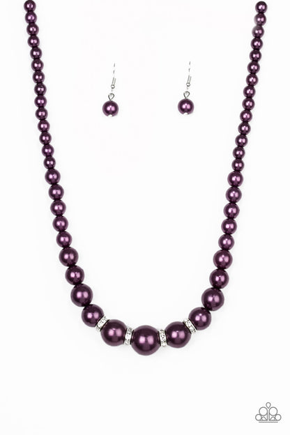 Party Pearls - purple - Paparazzi necklace