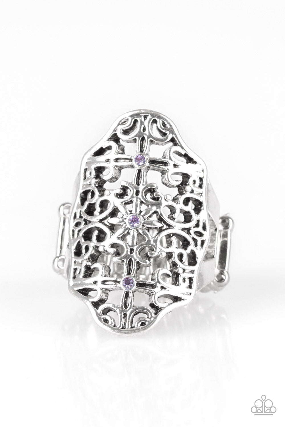 Botanical Beam - purple - Paparazzi ring