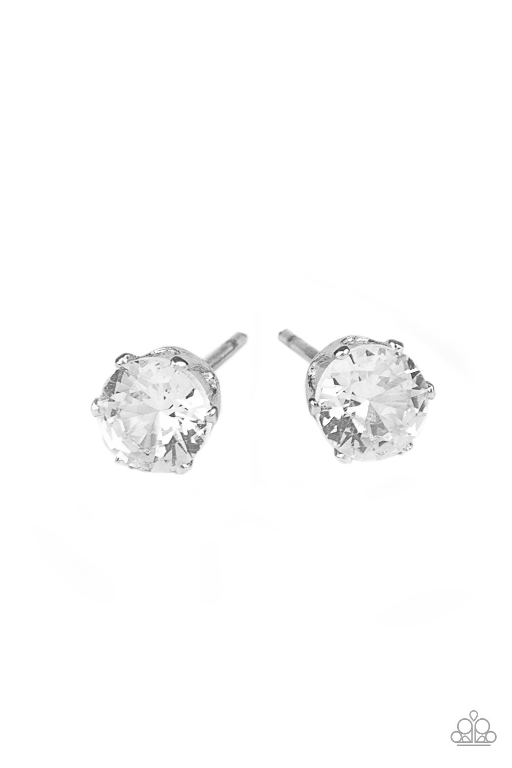 Delicately Dainty - white - Paparazzi earrings