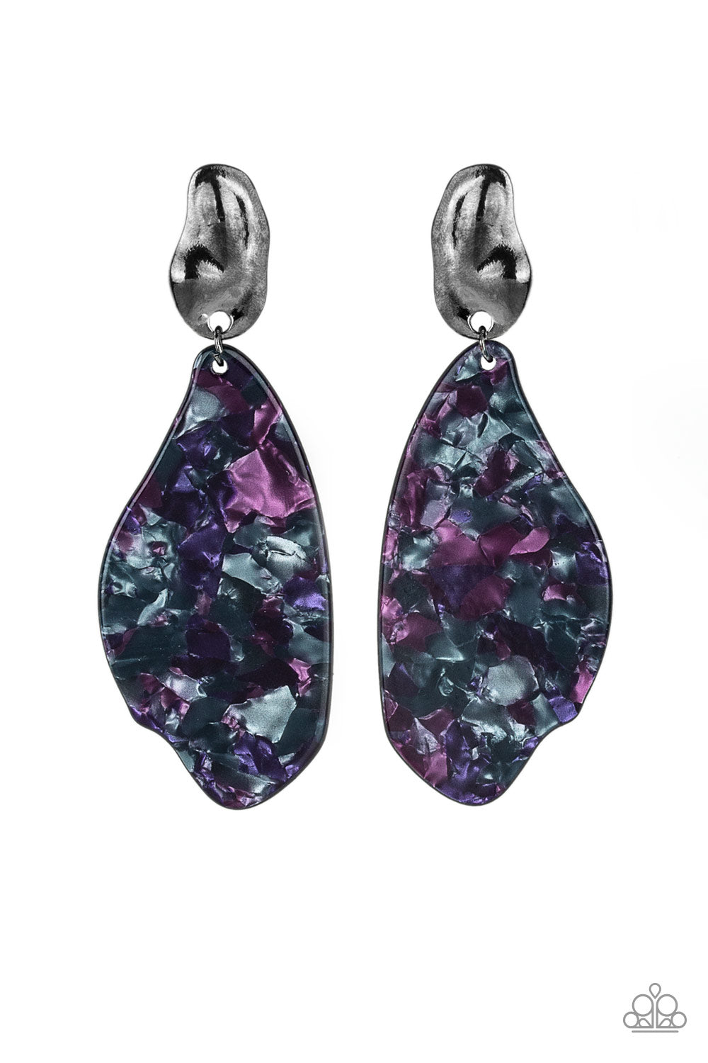 Fish Out of Water - purple - Paparazzi earrings