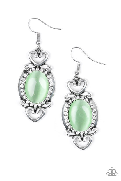 Port Royal Princess - green - Paparazzi earrings