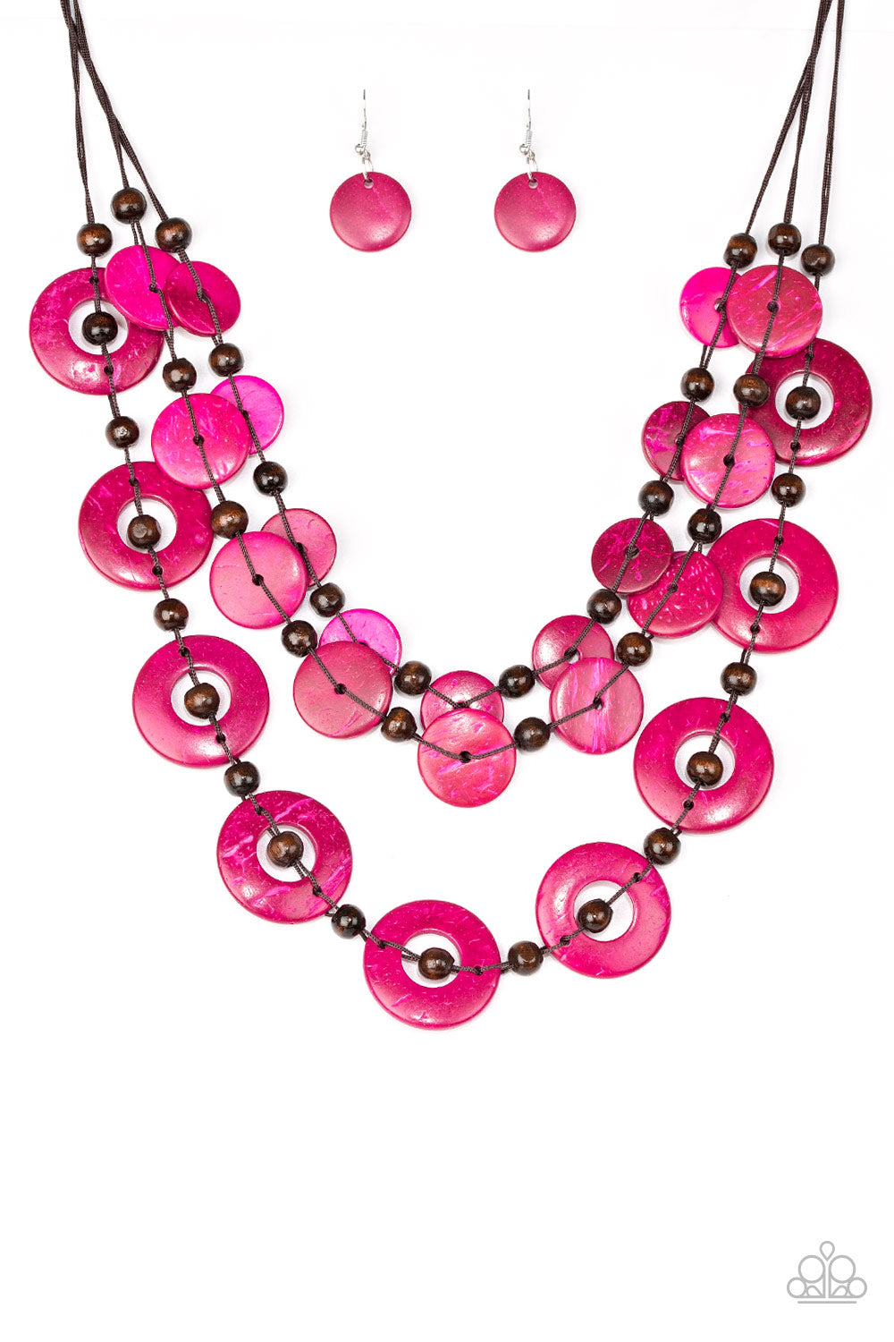 Catalina Coastin - pink - Paparazzi necklace
