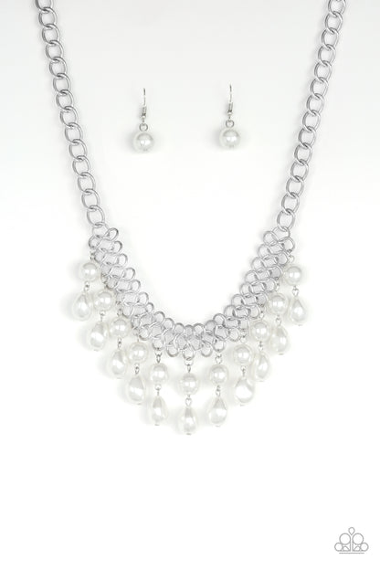 5th Avenue Fleek - white - Paparazzi necklace