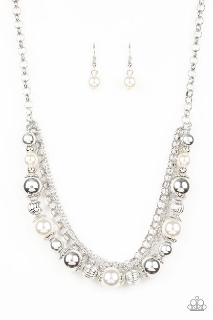 5th Avenue Romance - white - Paparazzi necklace