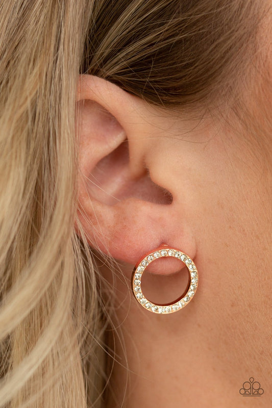 5th Ave Angel-copper-Paparazzi earrings