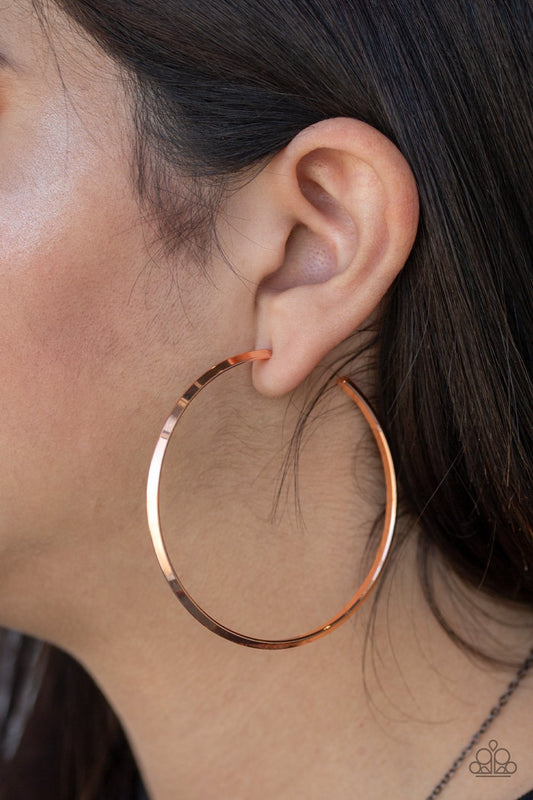 5th Avenue Attitude-copper-Paparazzi earrings