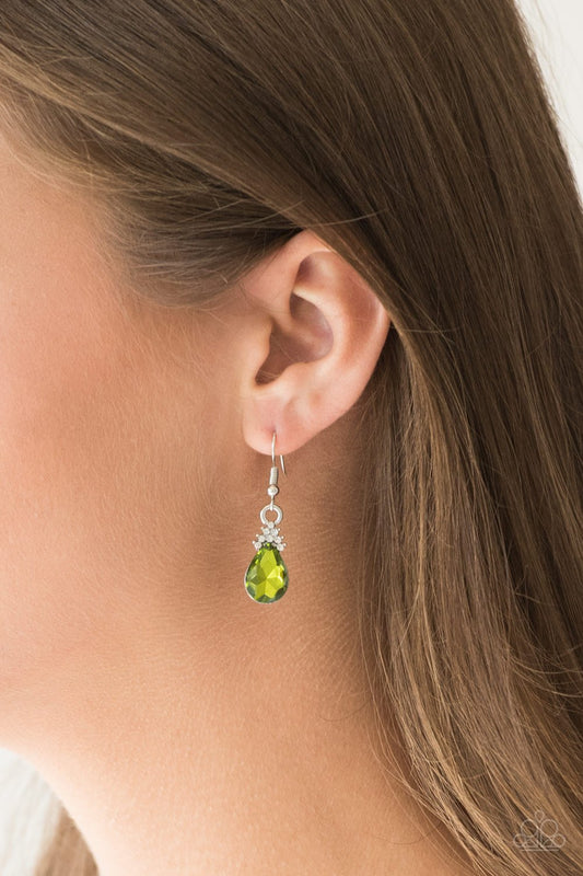 5th Avenue Fireworks-green-Paparazzi earrings