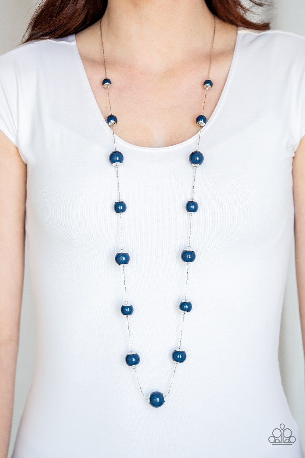 5th Avenue Frenzy - blue - Paparazzi necklace