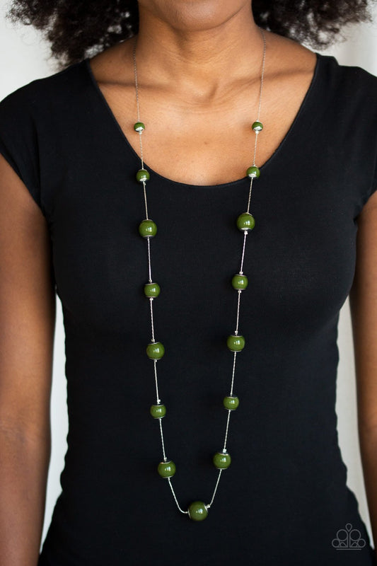 5th Avenue Frenzy-green-Paparazzi necklace