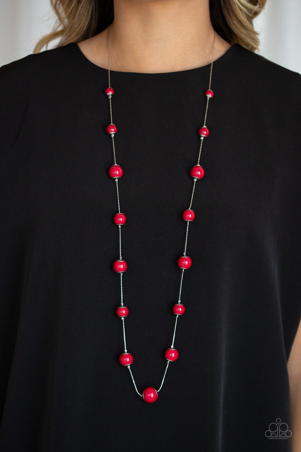 5th Avenue Frenzy-red-Paparazzi necklace