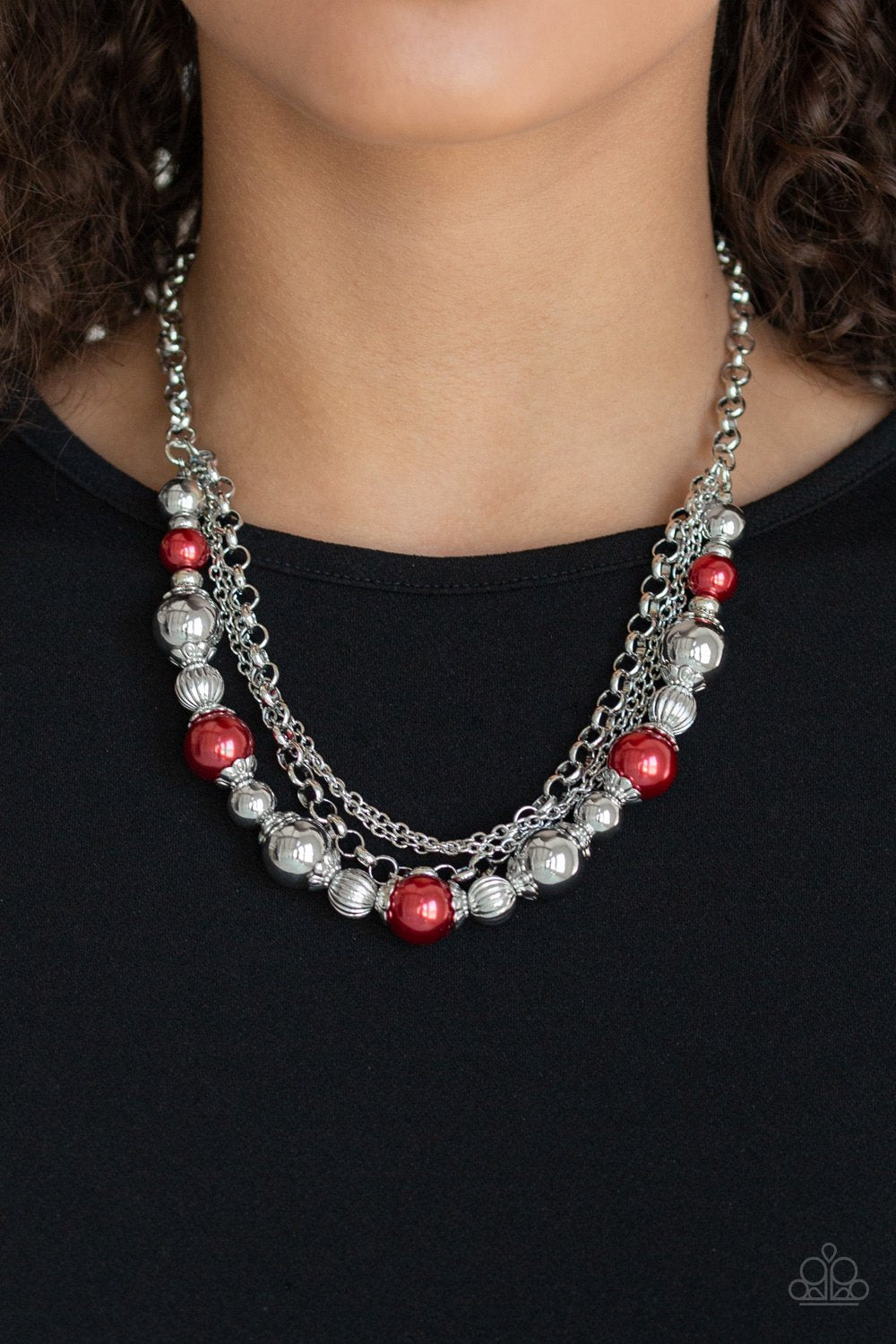 5th Avenue Romance - red - Paparazzi necklace