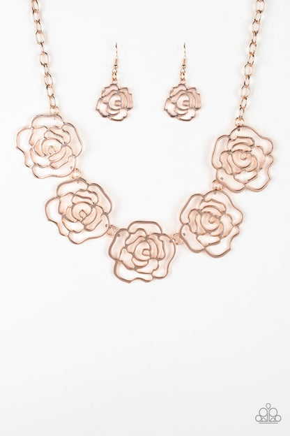 Budding Beauty - rose gold - Paparazzi necklace