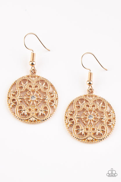 Rochester Royale - gold - Paparazzi earrings