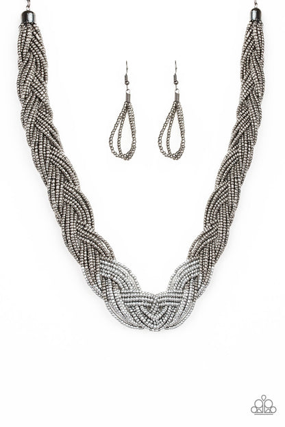 Brazilian Brilliance - silver - Paparazzi necklace