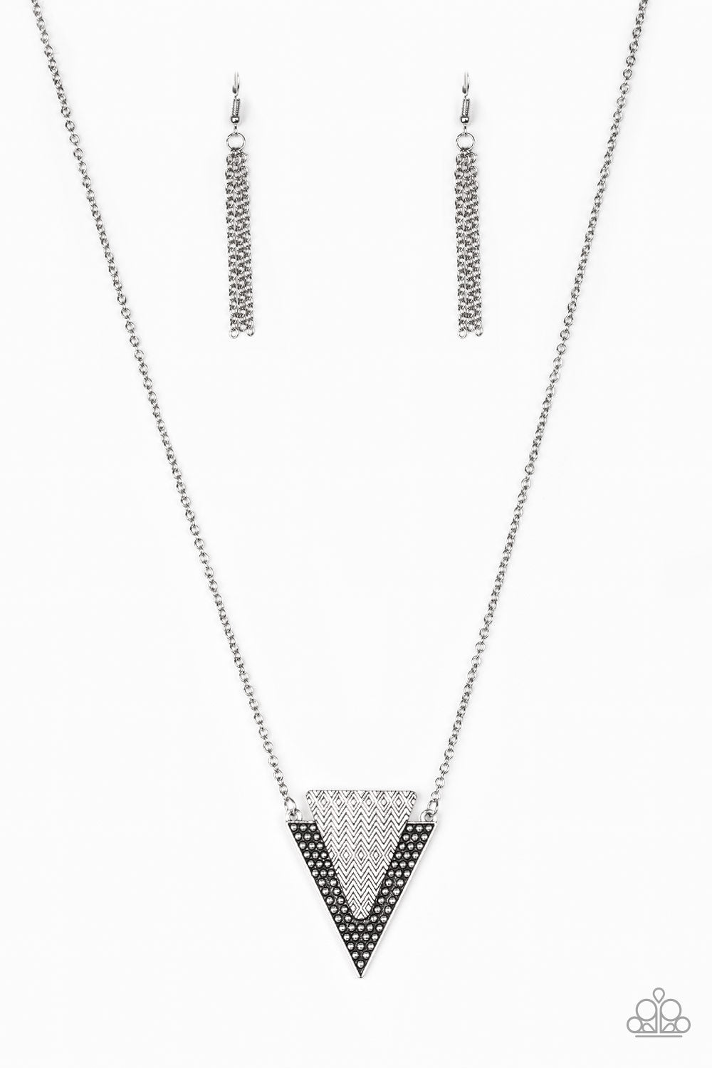 Ancient Arrow - silver - Paparazzi necklace