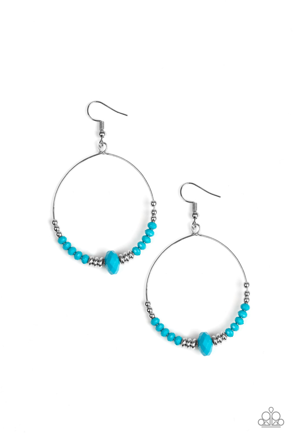 Retro Rural - blue - Paparazzi earrings