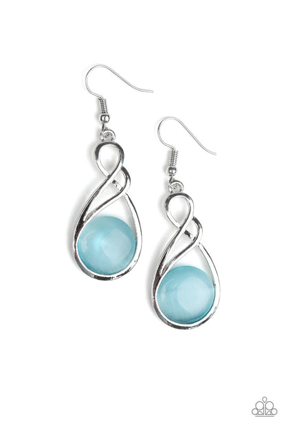 Swept Away - blue - Paparazzi earrings