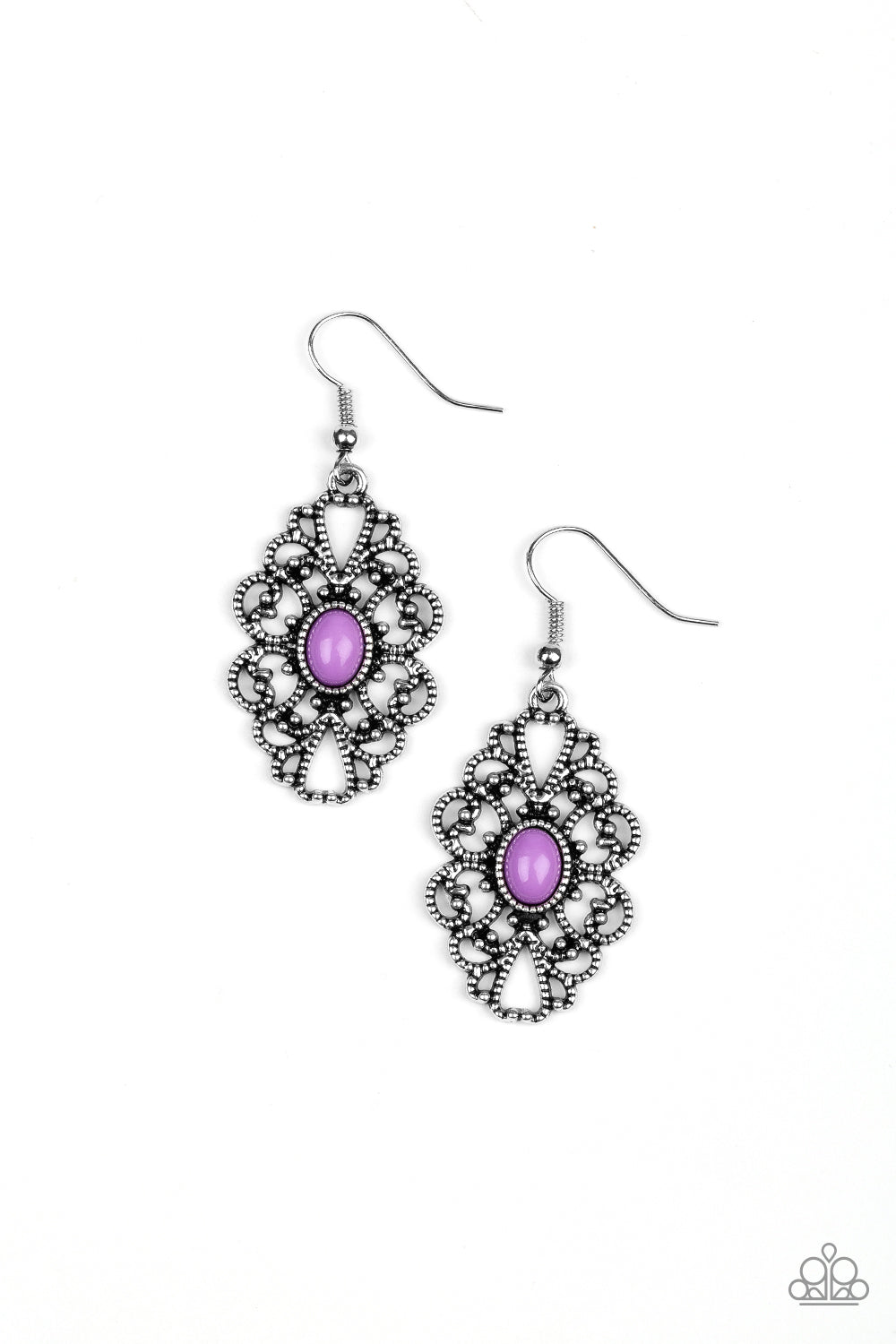 Over the Pop - purple - Paparazzi earrings