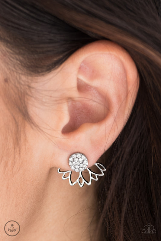 A Fan Fave - white - Paparazzi earrings