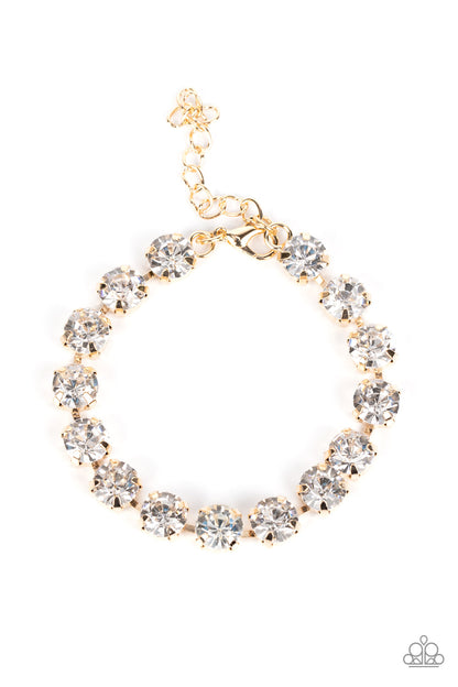 A-Lister Afterglow - gold - Paparazzi bracelet