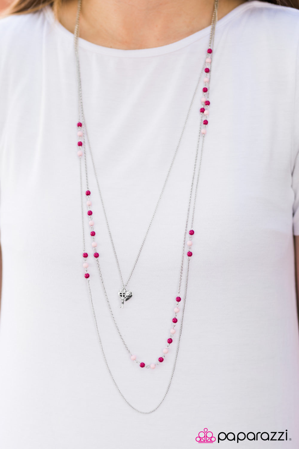 A Lovely Time - Pink - Paparazzi necklace