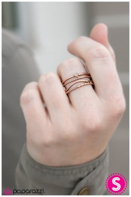 A Narrow Escape - Copper - Paparazzi ring