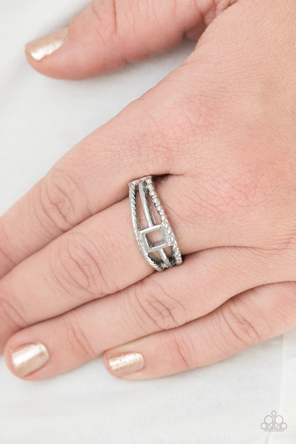 A Square Deal - silver - Paparazzi ring