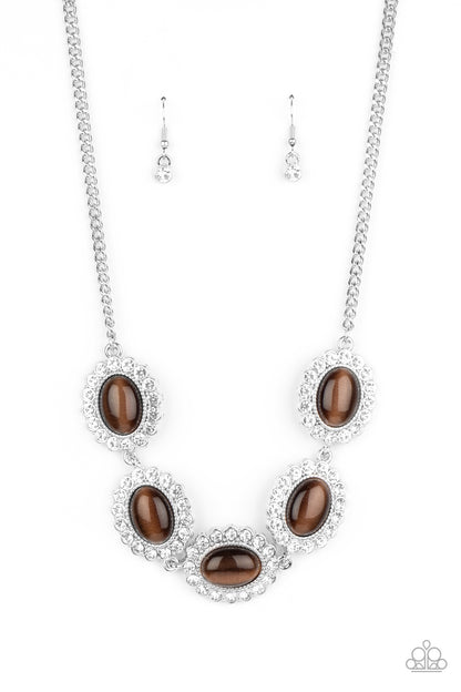 A DIVA-ttitude Adjustment - brown - Paparazzi necklace