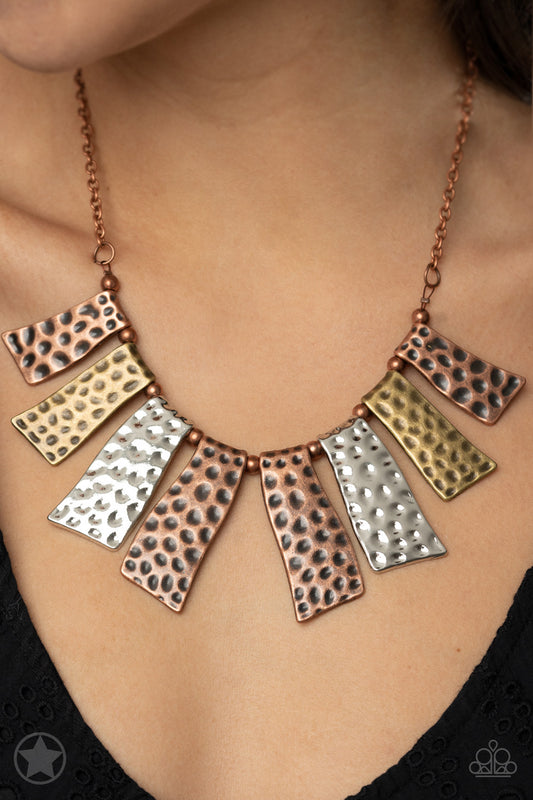 A Fan of the Tribe - multi - Paparazzi necklace