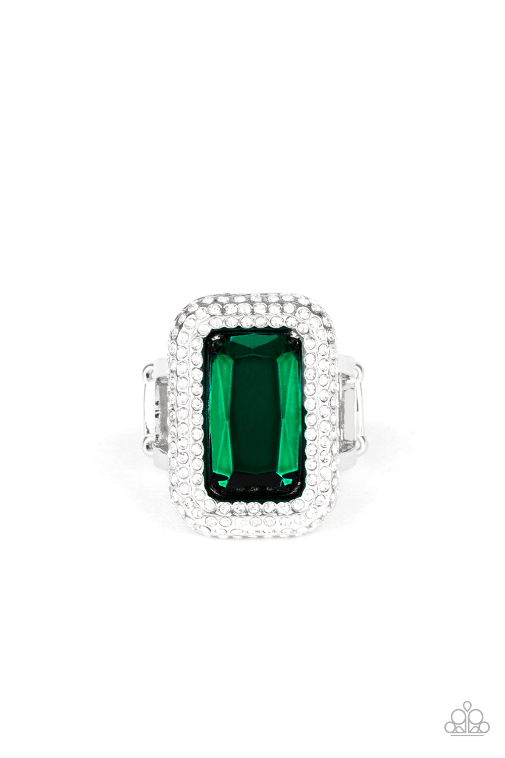 A Grand Statement Maker - green - Paparazzi ring