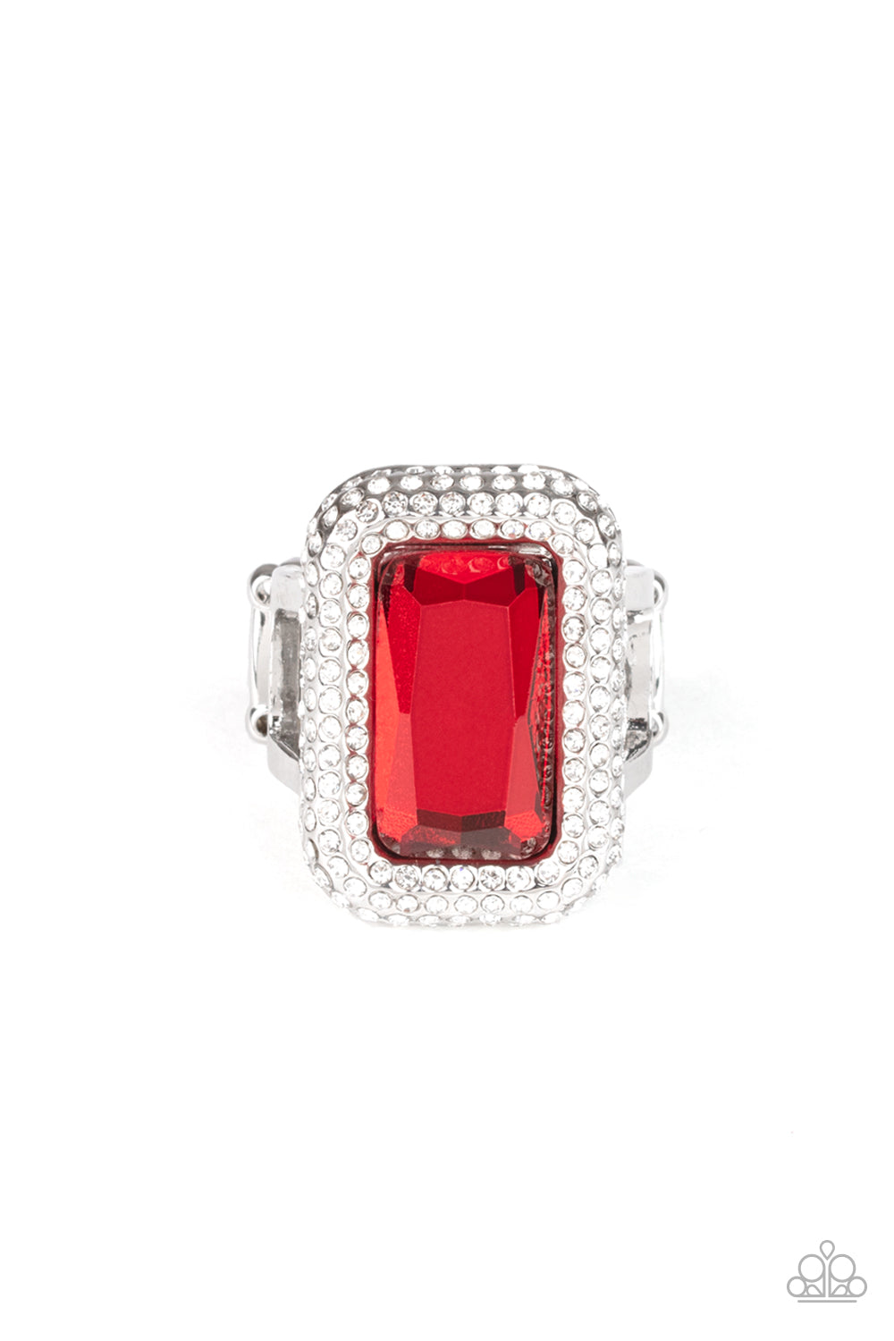 A Grand Statement Maker - red - Paparazzi ring