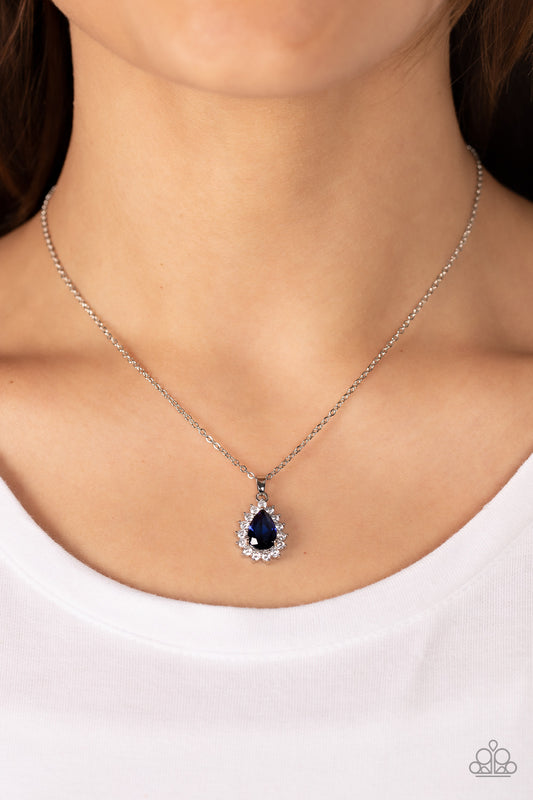 A Guiding SOCIALITE - blue - Paparazzi necklace