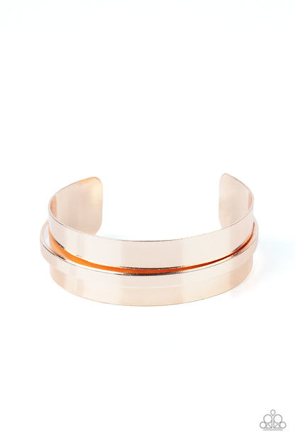 A HAUTE Number - rose gold - Paparazzi bracelet