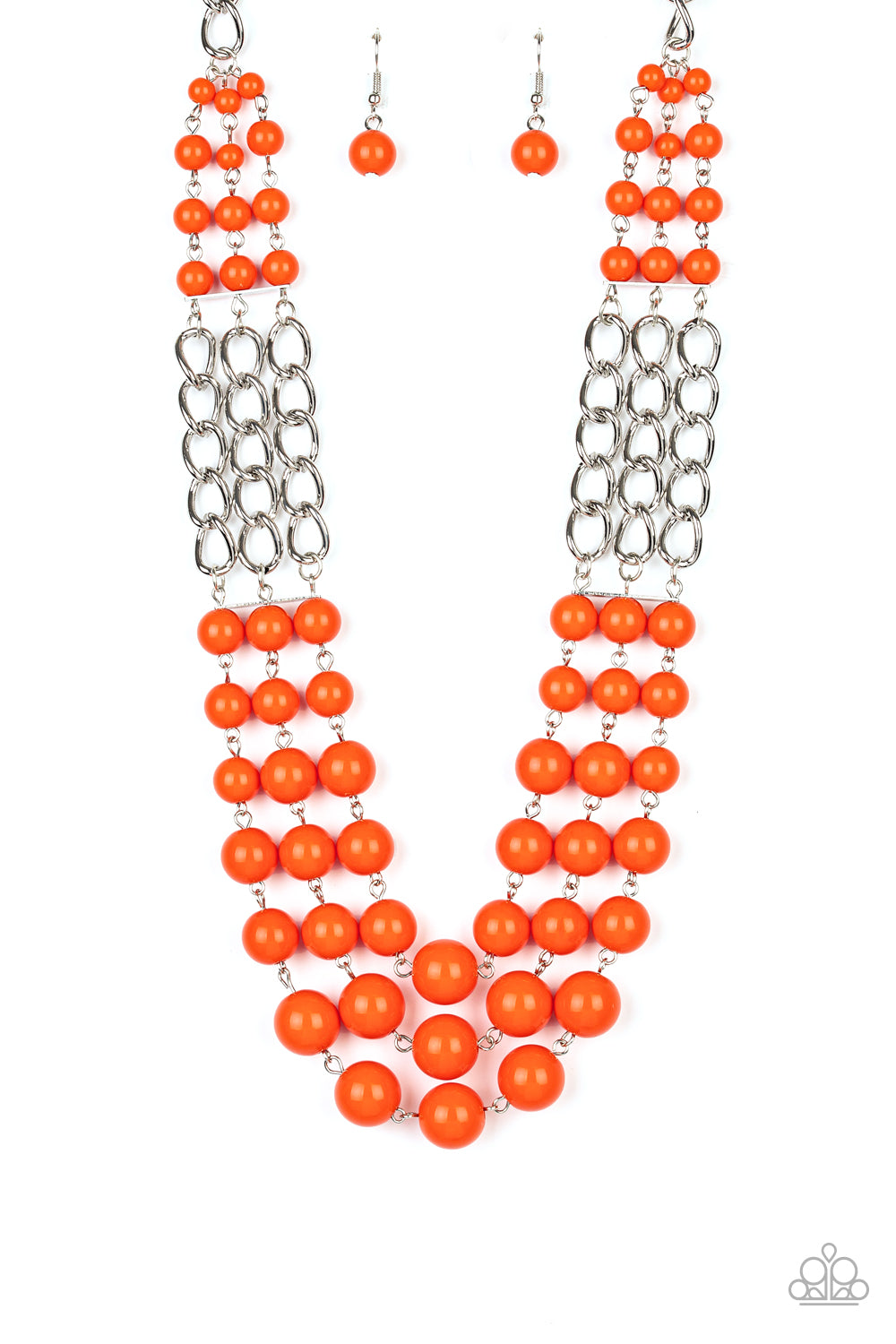 A La Vogue - orange - Paparazzi necklace