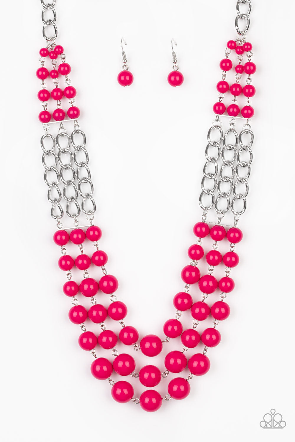 A La Vogue - pink - Paparazzi necklace