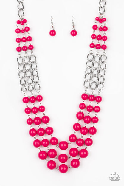 A La Vogue - pink - Paparazzi necklace