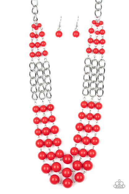 A La Vogue - red - Paparazzi necklace
