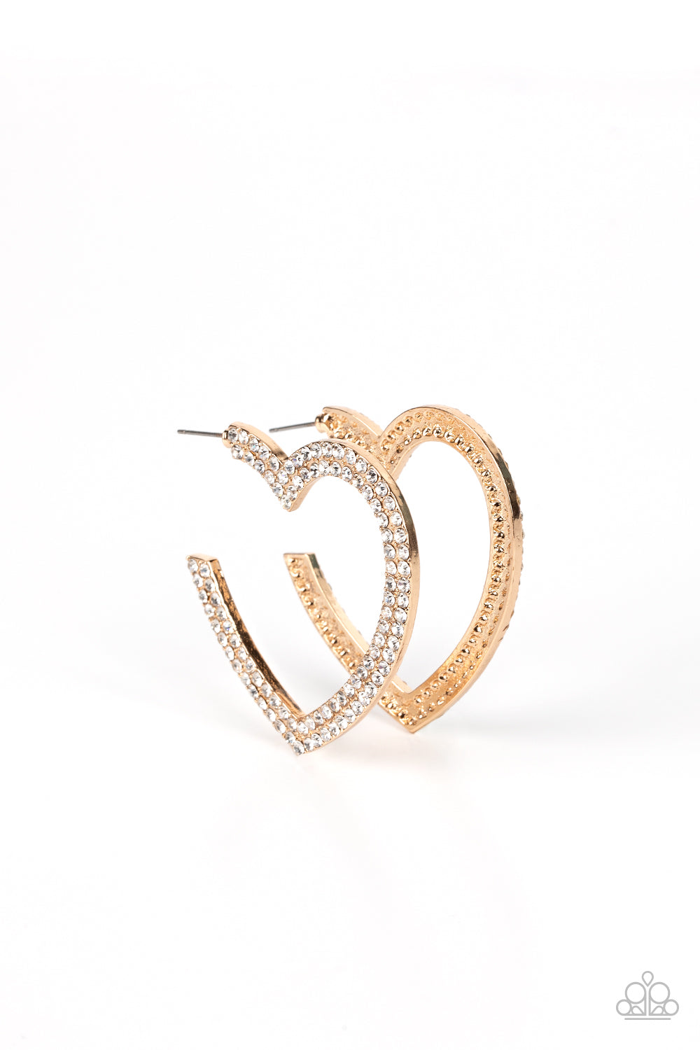 AMORE to Love - gold - Paparazzi earrings