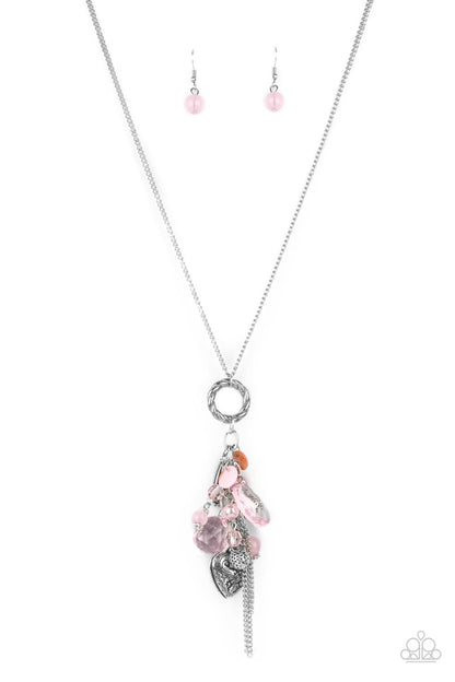 AMOUR to Love - pink - Paparazzi necklace