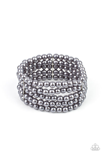 A Pearly Affair - silver - Paparazzi bracelet