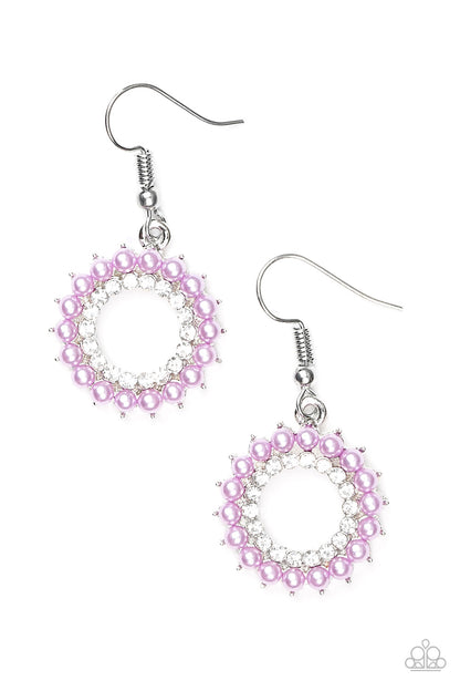 A Proper Lady - purple - Paparazzi earrings