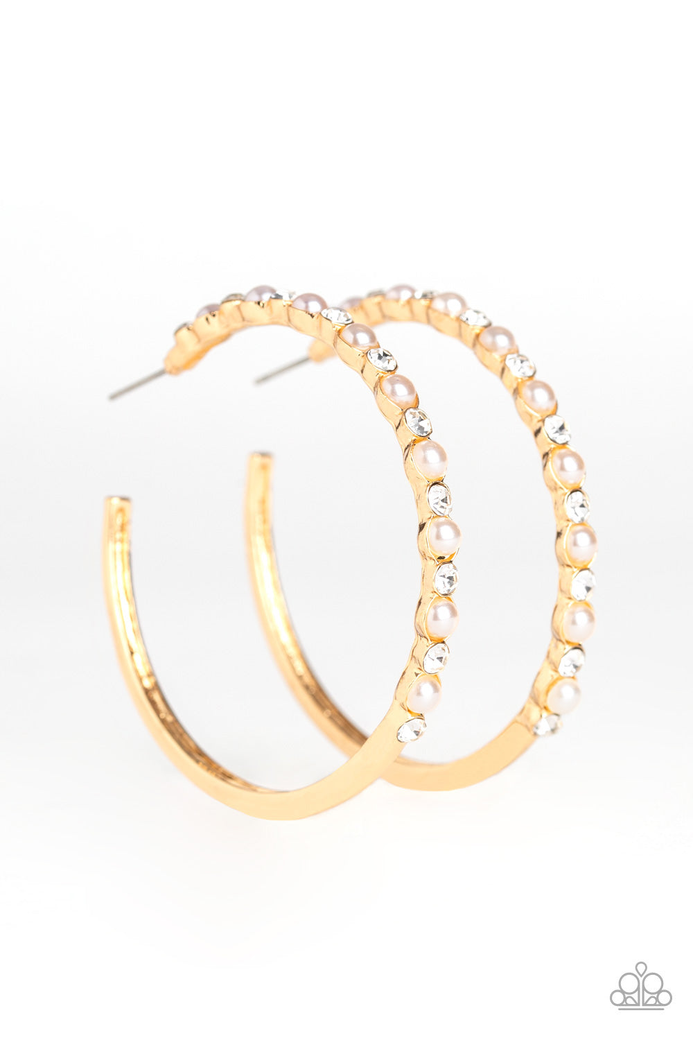 A Sweeping Success - gold - Paparazzi earrings